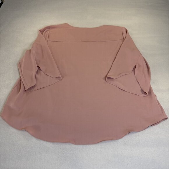 Taohuadao Women Size 2XL Blouse Pink & Blue Top 3/4 Sleeve Set of 2 - Picture 15 of 16